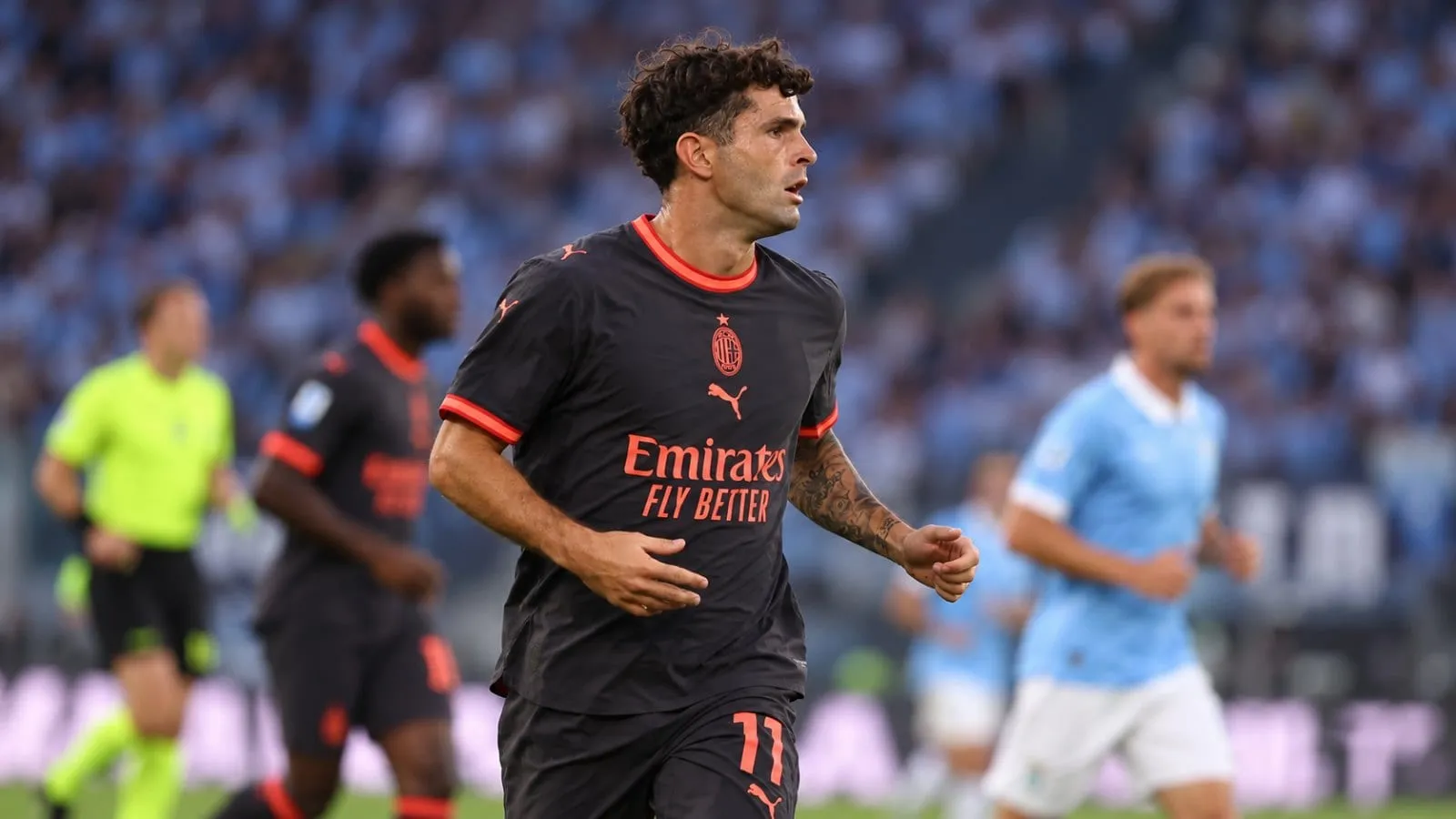 Christian Pulisic w meczu z Lazio
